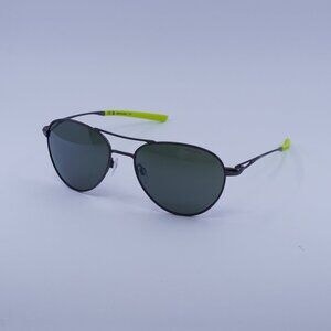 NIKE ACE DRIVER I EV24041 907 Sunglasses Gunmetal Aviator Frame, Green Lenses